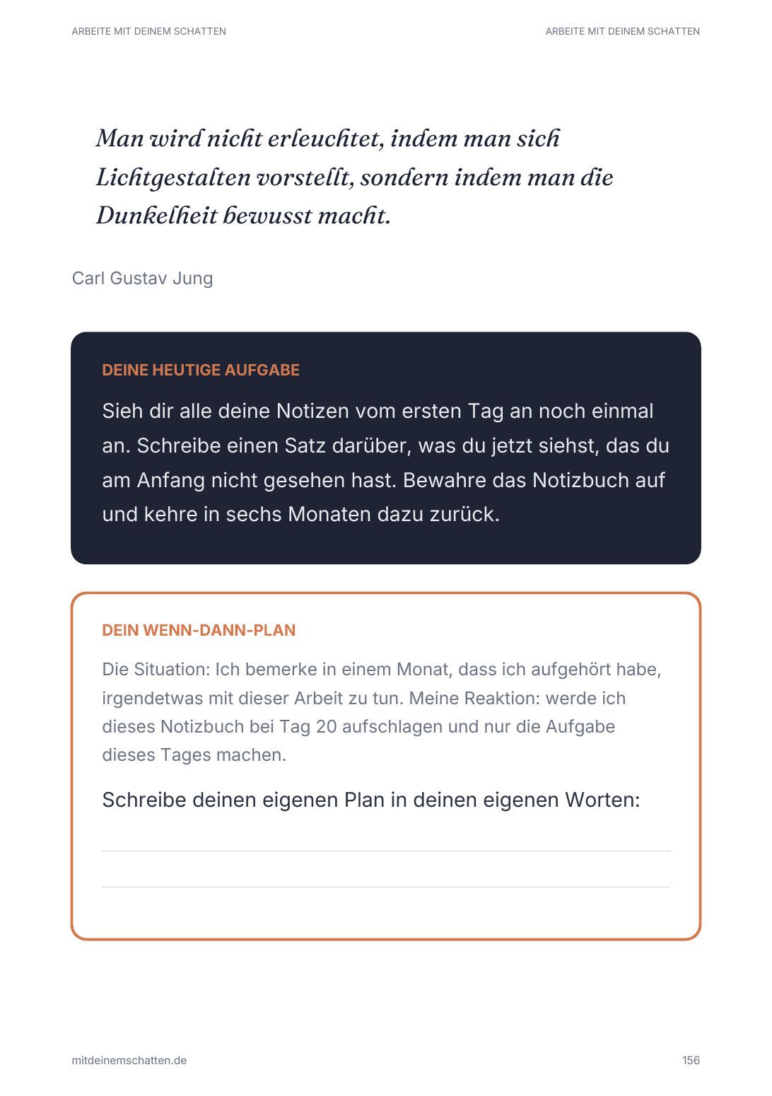 Eine Seite aus dem Buch: Ein Tag des Protokolls